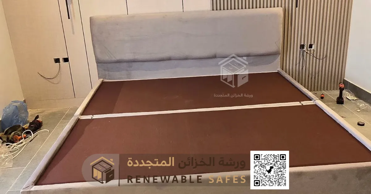 ديكور خلفية سرير بالدمام 0510629040 معلم تركيب هيدبورد في القطيف 26 الهيدبورد الجلدي برأس تنورة