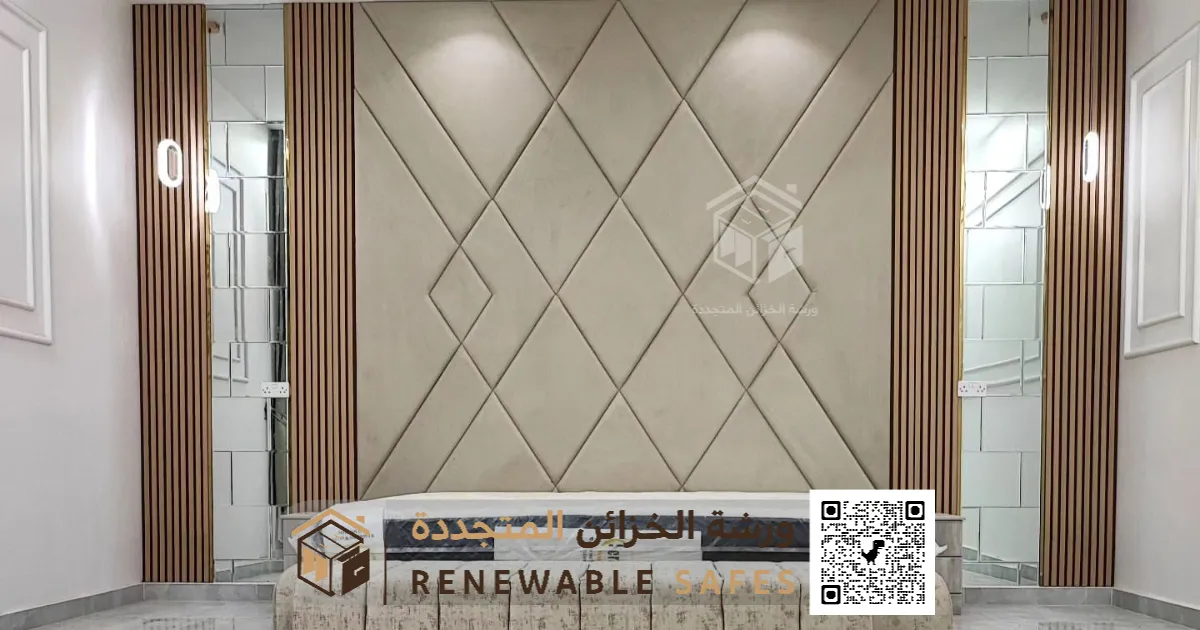 ديكور خلفية سرير بالدمام 0510629040 معلم تركيب هيدبورد في القطيف 11 تفصيل هيدبورد الدمام بحي الضاحية
