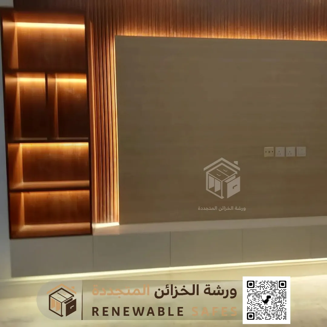 مكتبه خشب في الخبر 0510629040 55 رف مكتبة خشبية في الشرقية